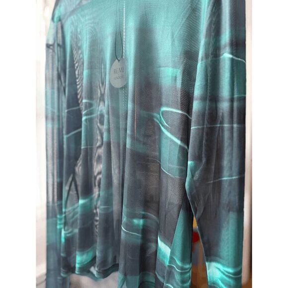 NWT Remi x Revolve Shelley Top Teal - Picture 3 of 4